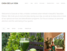 Tablet Screenshot of casadelavida.com.mx